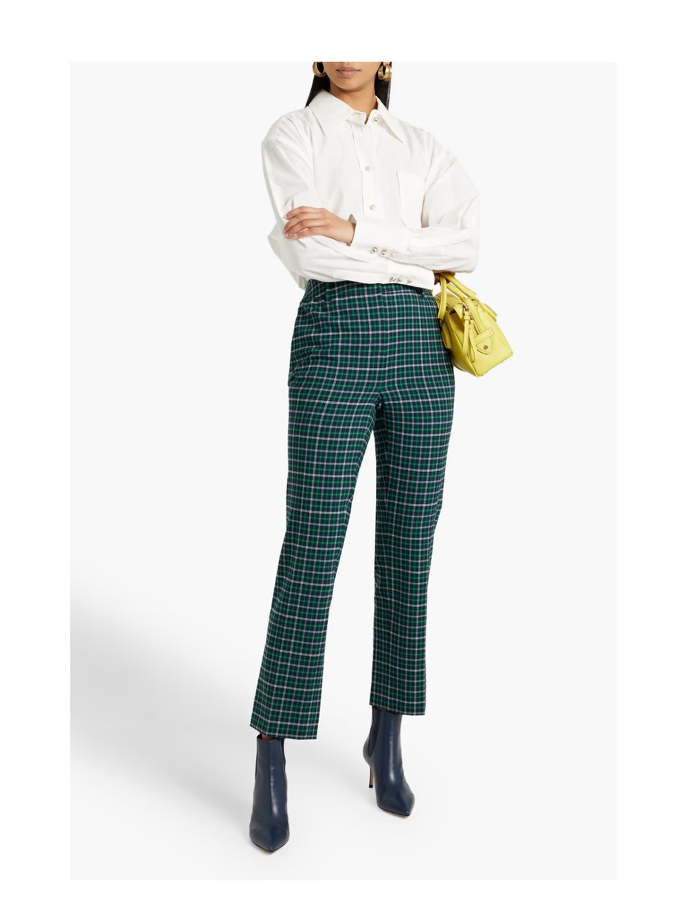 Zimmermann Checked jacquard straight-leg pants Women’s Euro 2 or US 8